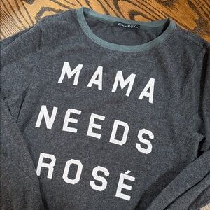 Wildfox Charcoal Graphic Top sz S super soft! Cool!